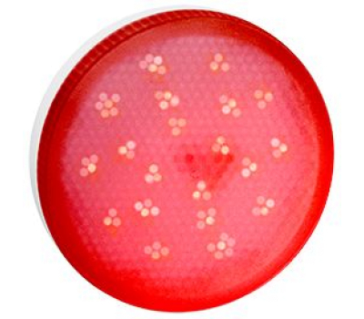 Ecola GX53   LED color  8,0W Tablet 220V Red Красный матовое стекло (композит) 28x74 - Олимп-Зеленоград