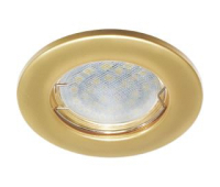 Светильник Ecola Light MR16 DL90 встраиваемый плоский Перламутровое золото 30x80 - 2 pack - Олимп-Зеленоград