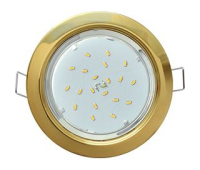 Ecola GX53 H4 Downlight without reflector_gold (светильник) 38x106 - Олимп-Зеленоград