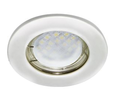 Ecola Light MR16 DL90 GU5.3 Светильник встр. плоский Перламутровое серебро 30x80 - Олимп-Зеленоград